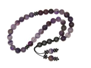 Prayer Beads 8mm Amethyst Gemstone Beads and Accessories in Gift Box Handmade Design