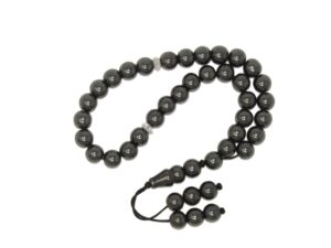 Hematite (Root Chakra - Grounding/Balancing Stone) 8mm Gemstone Prayer Worry Stress Relief Tasbih Beads Handmade