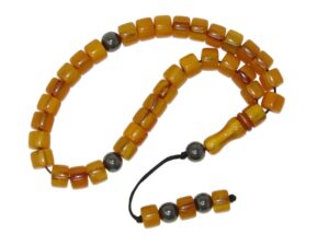Bead Worry Fidget Prayer Beads Tasbih Beads Polyester and Gemstone Beads Handmade