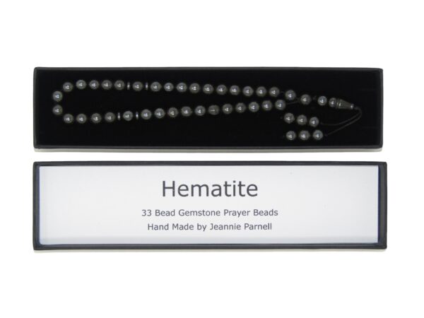 Prayer Beads 8mm Hematite Gemstone Beads and Accessories in Gift Box Handmade Design - Image 3