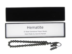 Prayer Beads 8mm Hematite Gemstone Beads and Accessories in Gift Box Handmade Design