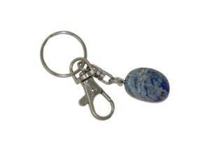 Sodalite Gemstone Bead Charm Keyring Hanging Protection & Good Luck Handmade
