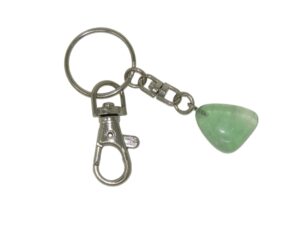 Florite Gemstone Bead Charm Keyring Hanging Protection & Good Luck Handmade