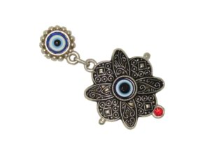 Butterfly & Lucky Evil Eye Charm Fridge Magnet Amulet Handmade