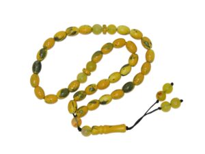 33 Bead Worry Fidget Prayer Beads Tasbih Beads Polyester and Gemstone Beads Handmade
