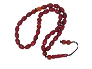 33 Bead Worry Fidget Prayer Beads Tasbih Polyester and Gemstone