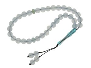 33 Bead Worry Fidget Prayer Beads Tasbih 8mm Aquamarine Gemstone