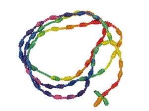 Handmade Knotted 5 Decade Catholic Rosary for Men and Women