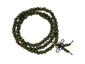 Beautiful Elasticated 7mm Wooden Bead Prayer Mala 108 Beads/Necklace/Bracelet - Handmade