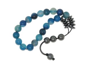 Greek Style Loose Strung Prayer Beads 10mm Blue Agate Gemstone Beads Handmade