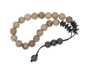 Greek Style Loose Strung Prayer Beads Worry Beads 10mm Fossill Stone Gemstone Beads