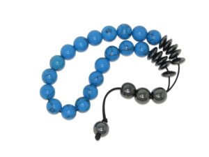 Loose Strung Worry Beads 10mm Dyed Turquoise Howlite