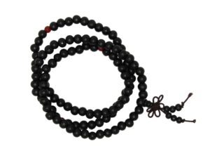 Beautiful Elasticated 7mm Wooden Bead Prayer Mala 108 Beads/Necklace/Bracelet - Handmade