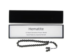 Prayer Beads 8mm Hematite Gemstone Beads and Accessories in Gift Box Handmade Design