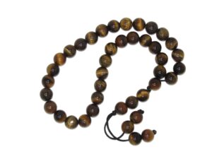 Prayer Beads, Worry Beads 8mm Tiger Eye Gemstone Beads Handmade Design