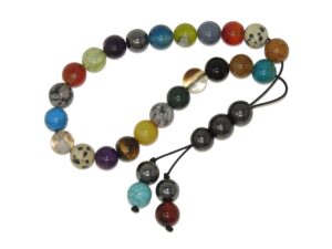 Greek Style Loose Strung Worry Beads 10mm Mixed Gemstone Beads Handmade
