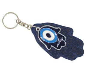 Hamsa Hand, Hand of Fatima Charm Keyring Bag Hanger Good Luck Charm Handmade