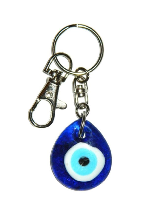 3cm Glass Lucky Evil Eye Keyring - Image 2