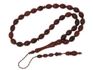 Brown Tasbih Beads 8mm x 12mm Polyester
