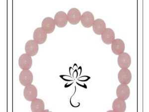 Carded 8mm Rose Quartz Classic Gemstone Bracelet