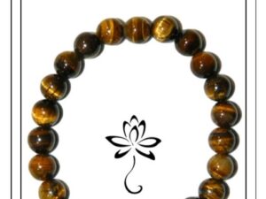Carded 8mm Tiger Eye Classic Gemstone Bracelet
