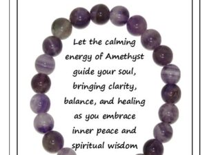8mm Amethyst Gemstone Bracelet