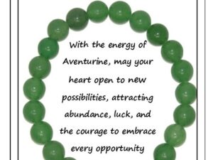 8mm Aventurine Gemstone Bead Bracelet - Good Luck and Prosperity - Emotional Healing - Creativity and Confidence - Optimism and Positive Energy - Harmony and Balance