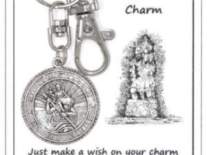 Carded St Christopher Keyring - Protection - Handmade