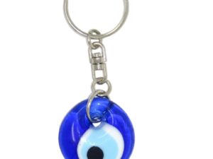 3cm Glass Lucky Evil Eye Keyring/Hanger for Protection & Good Luck