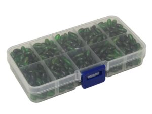 Bead Box 3 - 6mm Green Polyester Beads