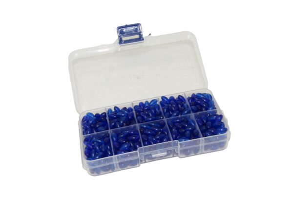 Bead Box 4 - 6mm Blue Polyester Bead Box - Jewellery Making Craft Kit, Glass Beads, DIY Kit - Image 3