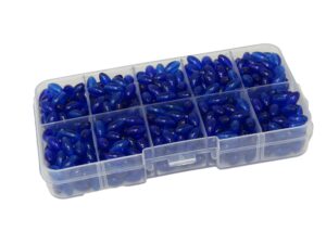 Bead Box 4 - 6mm Blue Polyester Beads