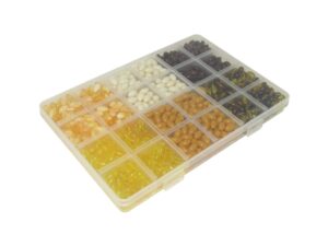 Bead Box 6 - Mixed 6mm Coloured Polyester Beads