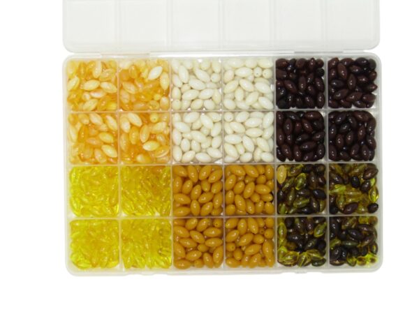 Bead Box 6 - Mixed 6mm Coloured Polyester Bead Box - Jewellery Making Craft Kits, Polyester Beads, DIY Kit - Image 3