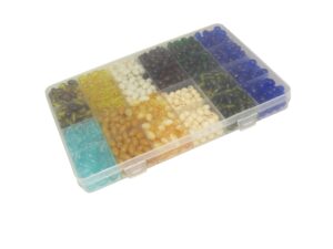 Bead Box 7 - Mixed 6mm Coloured Polyester Beads