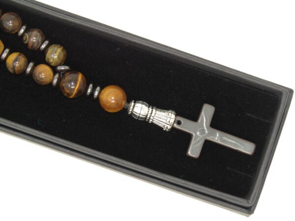 Anglican Prayer Beads 8mm Tiger Eye - Image 7