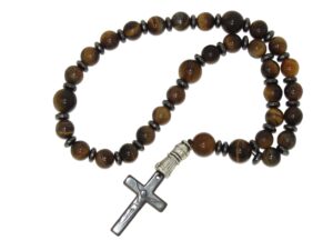 Anglican Prayer Beads 8mm Tiger Eye