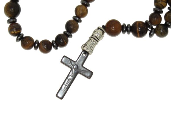 Anglican Prayer Beads 8mm Tiger Eye - Image 5