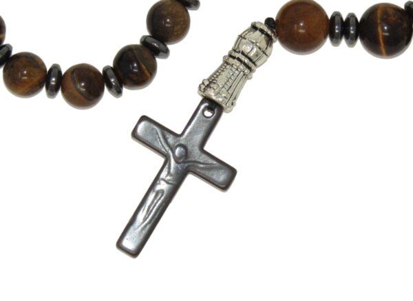 Anglican Prayer Beads 8mm Tiger Eye - Image 4