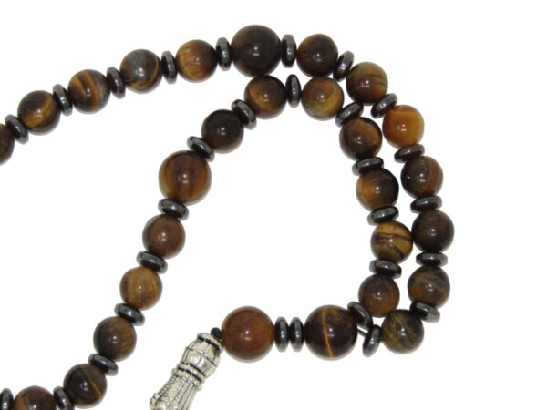 Anglican Prayer Beads 8mm Tiger Eye - Image 3