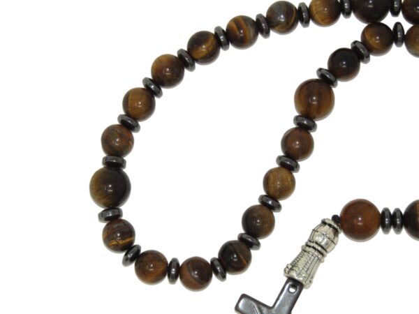Anglican Prayer Beads 8mm Tiger Eye - Image 2