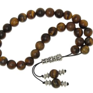 10mm Tiger Eye Loose String Worry Beads