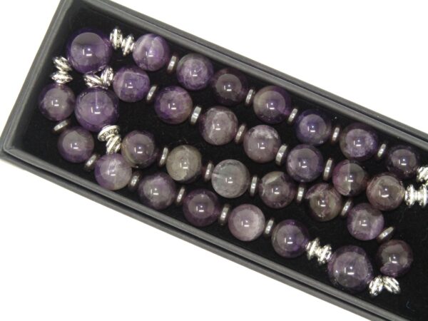 Anglican Prayer Beads, Anglican Rosary, Anglican Chaplet, 10mm Amethyst Gemstone Beads - Image 3