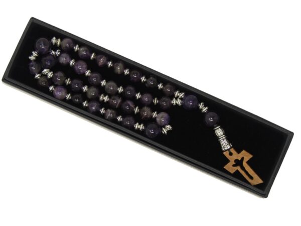 Anglican Prayer Beads, Anglican Rosary, Anglican Chaplet, 10mm Amethyst Gemstone Beads - Image 7
