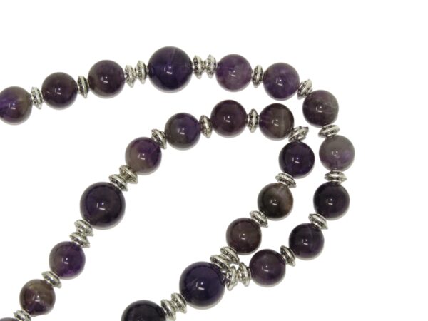 Anglican Prayer Beads, Anglican Rosary, Anglican Chaplet, 10mm Amethyst Gemstone Beads - Image 3