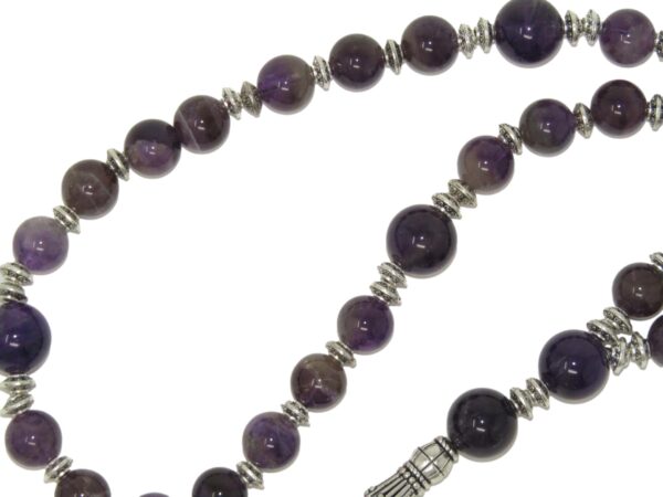 Anglican Prayer Beads, Anglican Rosary, Anglican Chaplet, 10mm Amethyst Gemstone Beads - Image 2