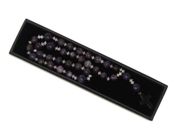 Anglican Prayer Beads, Anglican Rosary, Anglican Chaplet, 10mm Amethyst Gemstone Beads - Image 8