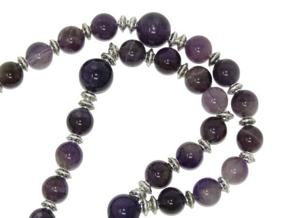 Anglican Prayer Beads, Anglican Rosary, Anglican Chaplet, 10mm Amethyst Gemstone Beads - Image 4