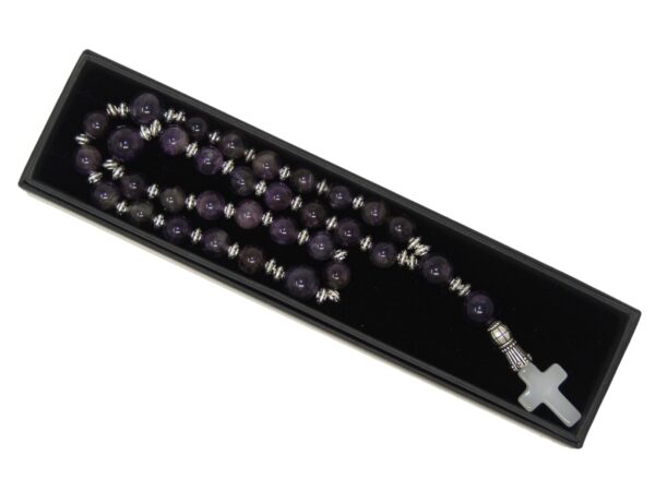 Anglican Prayer Beads, Anglican Rosary, Anglican Chaplet, 10mm Amethyst Gemstone Beads - Image 8