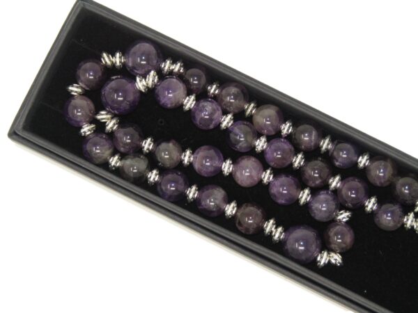 Anglican Prayer Beads, Anglican Rosary, Anglican Chaplet, 10mm Amethyst Gemstone Beads - Image 6